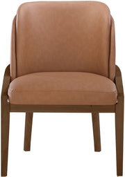 Navo Vegan Leather Upholstered Dining Chair in Cognac - 88042Cognac-C