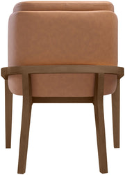 Navo Vegan Leather Upholstered Dining Chair in Cognac - 88042Cognac-C