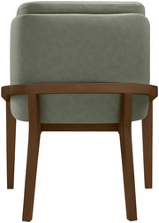 Navo Vegan Leather Upholstered Dining Chair in Green - 88042Green-C