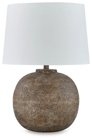 Neavesboro 2-Piece Table Lamp Set in Antique Brown/White - PKG019347
