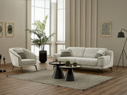 Nebella 3-pieces (Sofa & Loveseat & Chair) Livingroom in Brown - Cream - 200-SIM-CALVE03-CALVE10-321