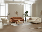 Nebella 3-pieces (Sofa & Loveseat & Chair) Livingroom in Light Grey - Grey - 200-SIM-CALVE16-CALVE18-321