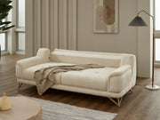 Nebella 3-pieces (Sofa & Loveseat & Chair) Livingroom in Light Grey - Grey - 200-SIM-CALVE16-CALVE18-321