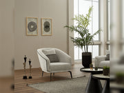 Nebella 3-pieces (Sofa & Loveseat & Chair) Livingroom in Light Grey - Grey - 200-SIM-CALVE16-CALVE18-321