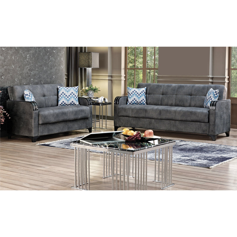 Nebraska 85 in. Convertible Sleeper Sofa in Gray with Storage - Gate FurnitureSleeper Sofa