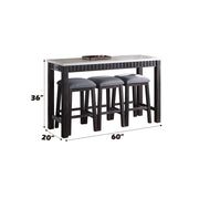 Necalli 4PC Pack Counter Height Table Set - 72930