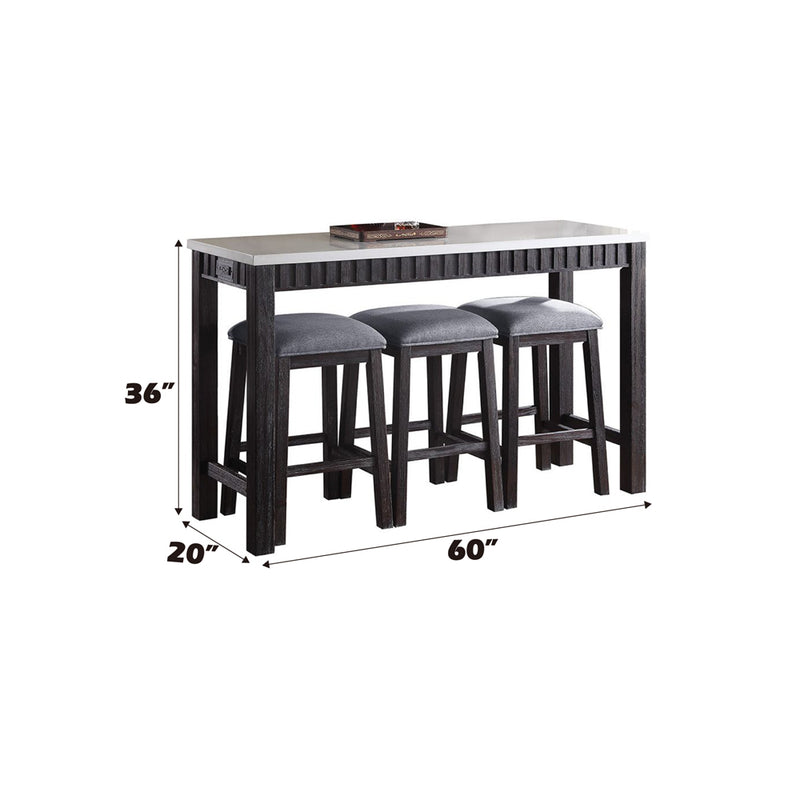 Necalli 4PC Pack Counter Height Table Set - 72930