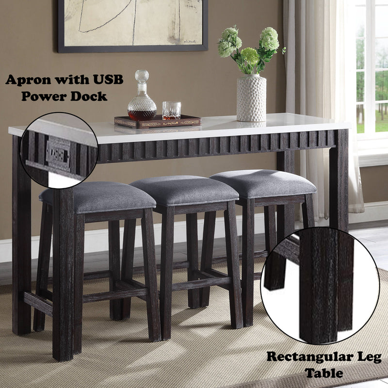 Necalli 4PC Pack Counter Height Table Set - 72930