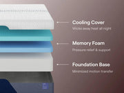 Nectar Luxe Memory Foam White King Mattress - M12741