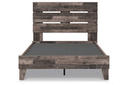 Neilsville Multi Gray Full Panel Platform Bed - Gate FurnitureFull Bed