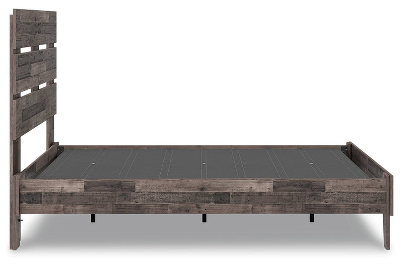 Neilsville Multi Gray Full Panel Platform Bed - Gate FurnitureFull Bed