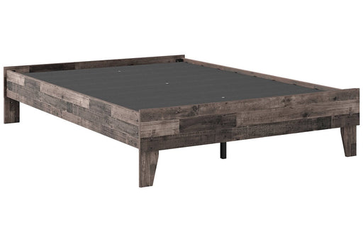 Neilsville Multi Gray Full Platform Bed - Gate FurnitureFull Bed