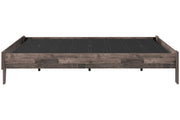 Neilsville Multi Gray Queen Platform Bed - Gate FurnitureQueen Bed