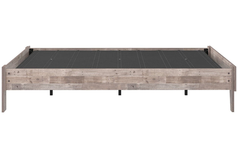 Neilsville Whitewash Full Platform Bed - Gate FurnitureFull Bed
