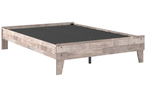 Neilsville Whitewash Full Platform Bed - Gate FurnitureFull Bed