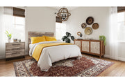 Neilsville Whitewash Queen Panel Platform Bed - Gate FurnitureQueen Bed