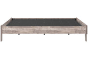 Neilsville Whitewash Queen Platform Bed - Gate FurnitureQueen Bed