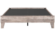 Neilsville Whitewash Queen Platform Bed - Gate FurnitureQueen Bed
