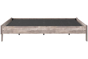 Neilsville Whitewash Queen Platform Bed - Gate FurnitureQueen Bed