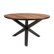 Nelina Walnut/Espresso Round Dining Set - Gate FurnitureDining Room Set