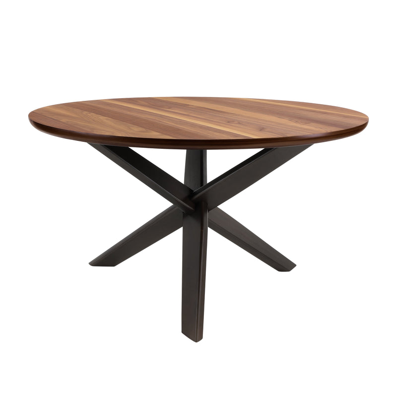Nelina Walnut/Espresso Round Dining Set - Gate FurnitureDining Room Set