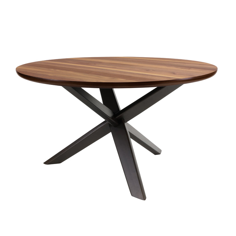 Nelina Walnut/Espresso Round Dining Set - Gate FurnitureDining Room Set