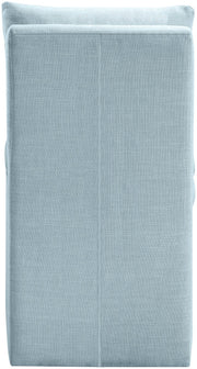 Nelori Linen Textured Performance Fabric Upholstered Dining Chair in Light Blue, Set of 2 - 11097LtBlu-C