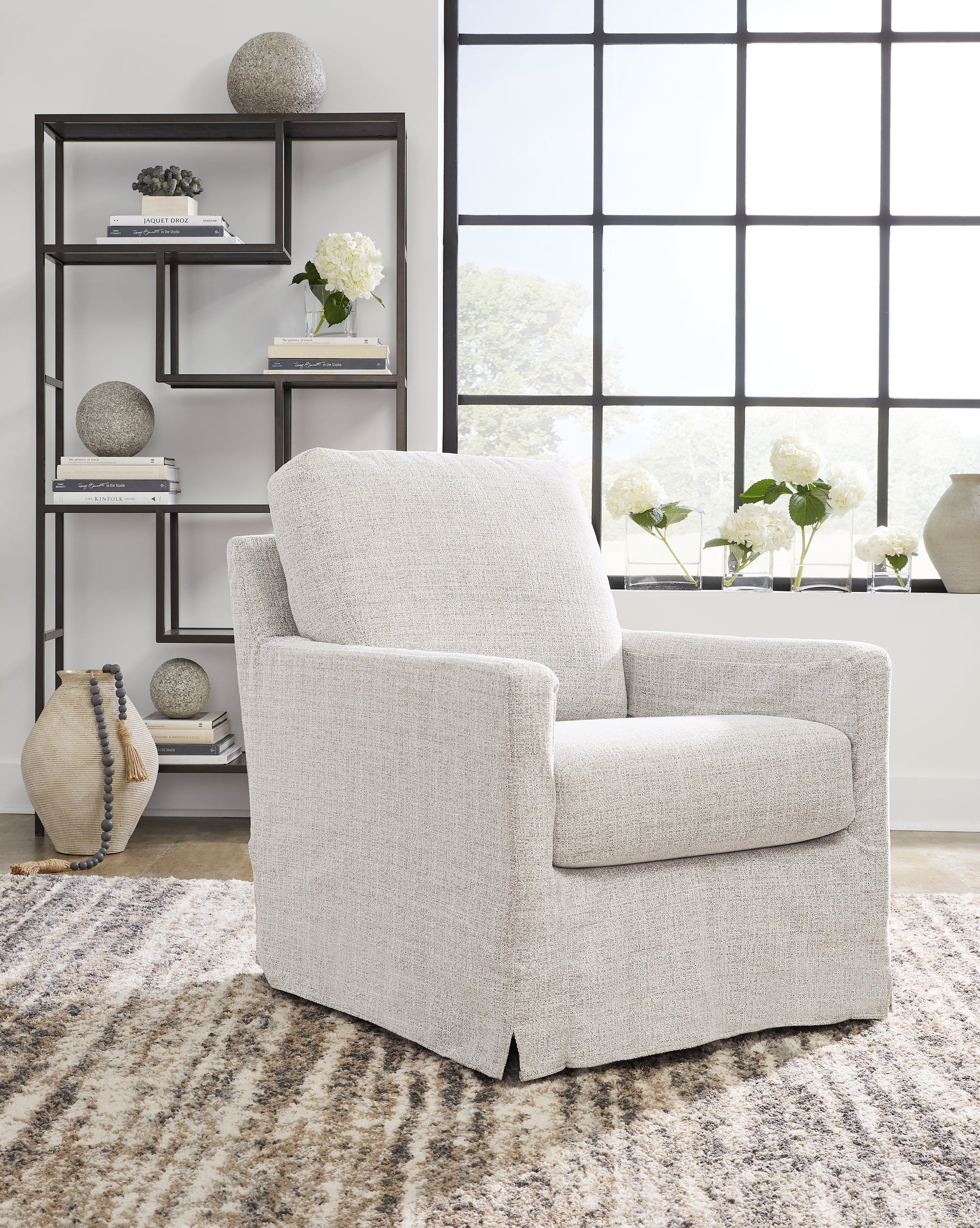 Nenana Next-Gen Nuvella Swivel Glider Accent Chair - Gate Furniture