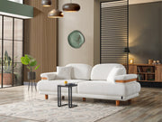 Neo Mustang 4-pieces (2 Sofa & 2 Chair) Livingroom in Cream - Anthracite - 200-ELIF-NEOM-A183-3311