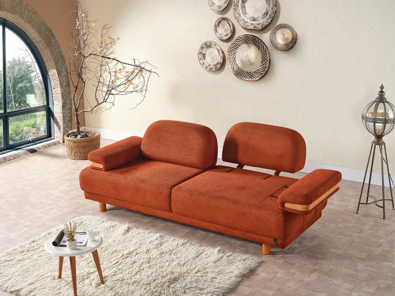 Neo Mustang 4-pieces (2 Sofa & 2 Chair) Livingroom in White - Green - 200-ELIF-NEOM-A187-3311