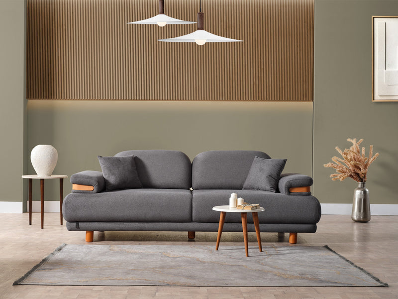 Neo Mustang 4-pieces (2 Sofa & 2 Chair) Livingroom in White - Green - 200-ELIF-NEOM-A187-3311