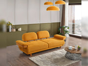 Neo Mustang 4-pieces (2 Sofa & 2 Chair) Livingroom in White - Yellow - 200-ELIF-NEOM-A185-3311