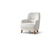 Neo Mustang 4-pieces (2 Sofa & 2 Chair) Livingroom in White - Yellow - 200-ELIF-NEOM-A185-3311