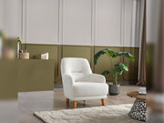 Neo Mustang 4-pieces (2 Sofa & 2 Chair) Livingroom in White - Yellow - 200-ELIF-NEOM-A185-3311