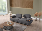 Neo Mustang 4-pieces (2 Sofa & 2 Chair) Livingroom in White - Yellow - 200-ELIF-NEOM-A185-3311