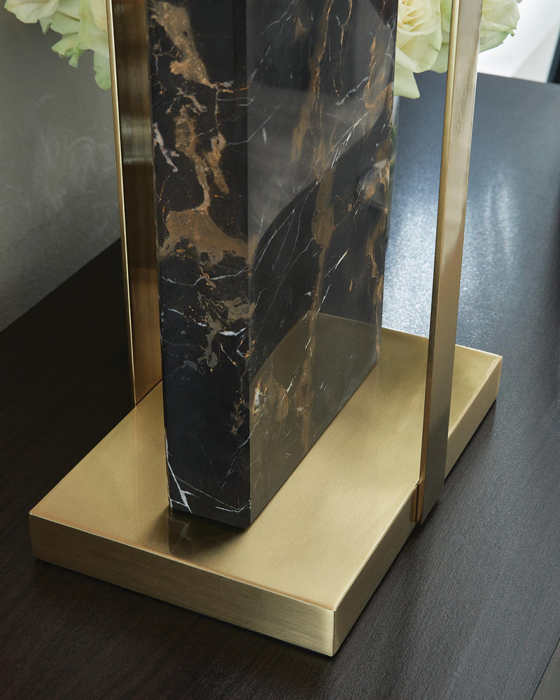 Neonish Black/Gold Finish Table Lamp - L428984
