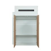 Nerice Twin Loft Bed W/Desk & Wardrobe - 38055