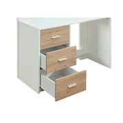 Nerice Twin Loft Bed W/Desk & Wardrobe - 38055