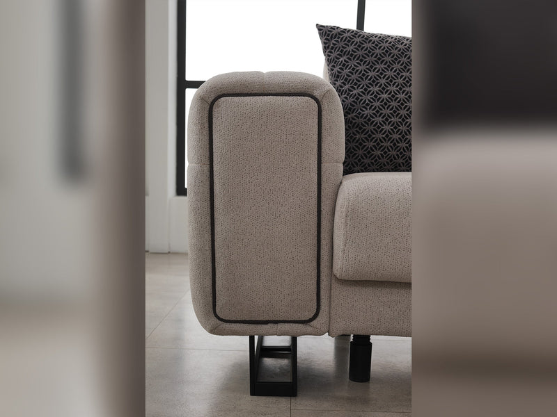 Nero 3-pieces (Sofa & Loveseat & Chair) Livingroom Set Light Grey in Light Grey - 101-NER-GIR02-321