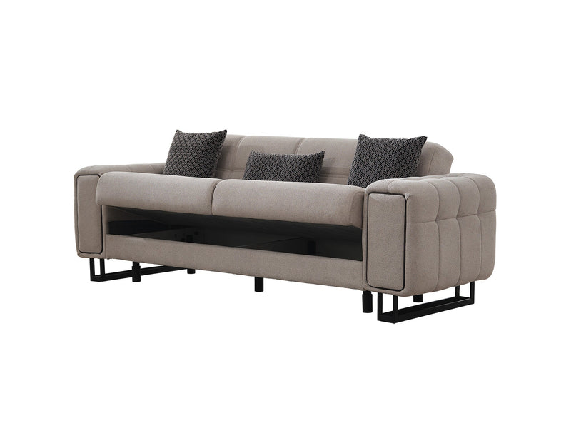 Nero 3-pieces (Sofa & Loveseat & Chair) Livingroom Set Light Grey in Light Grey - 101-NER-GIR02-321