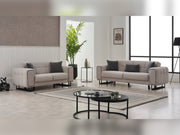 Nero 3-pieces (Sofa & Loveseat & Chair) Livingroom Set Light Grey in Light Grey - 101-NER-GIR02-321