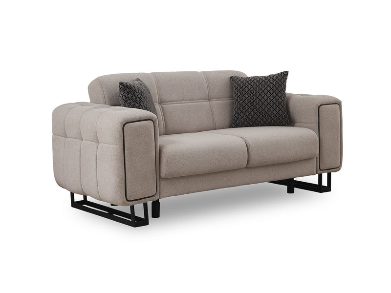 Nero 3-pieces (Sofa & Loveseat & Chair) Livingroom Set Light Grey in Light Grey - 101-NER-GIR02-321
