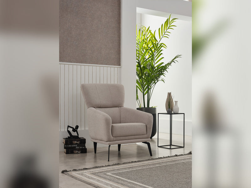 Nero 3-pieces (Sofa & Loveseat & Chair) Livingroom Set Light Grey in Light Grey - 101-NER-GIR02-321