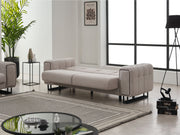 Nero 3-pieces (Sofa & Loveseat & Chair) Livingroom Set Light Grey in Light Grey - 101-NER-GIR02-321