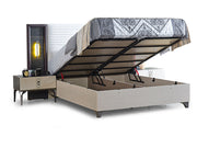 Nero Bedroom (Storage Bed With Headboard & 2 Nightstand ) - King - 120-NER-KB-SET