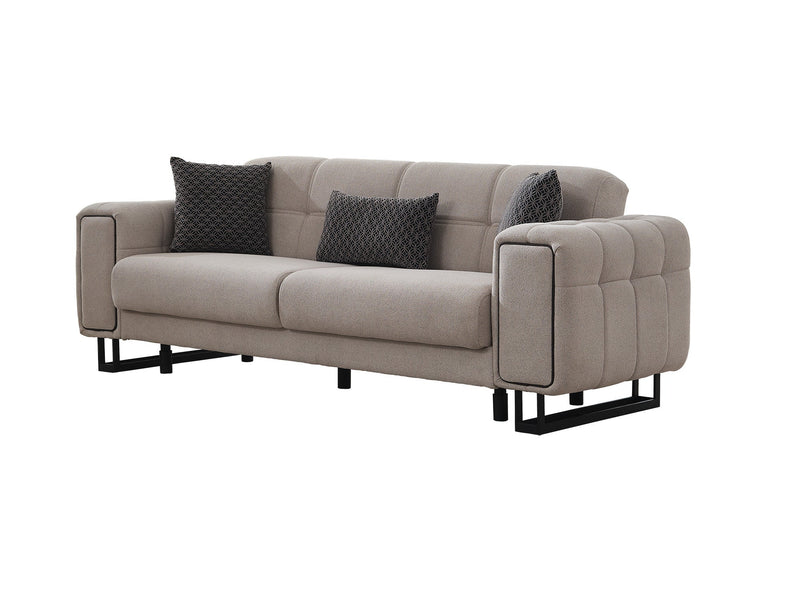 Nero Convertible Sofa Light Grey in Light Grey - 101-NER-GIR02-3