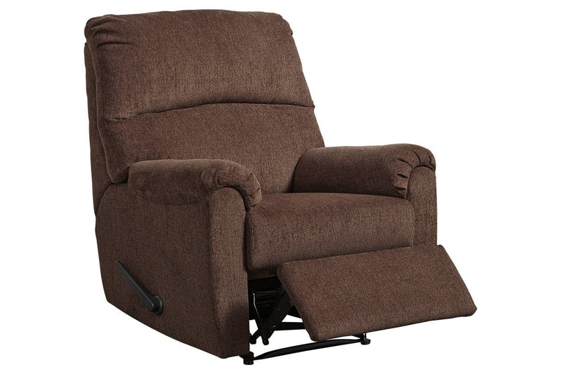 Nerviano Chocolate Recliner - Gate FurnitureRecliner