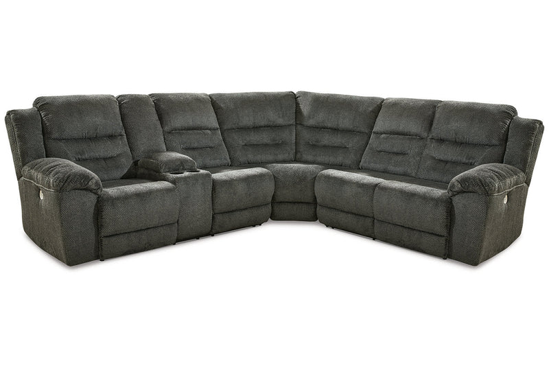 Nettington Smoke 3 - Piece Power Reclining Sectional - Gate FurniturePower Reclining Sectional
