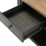 Neue Mills Weathered Black/Brown End Table - FM40009BK-E