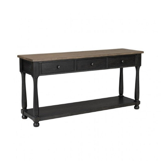 Neue Mills Weathered Black/Brown Sofa Table - FM40009BK-S